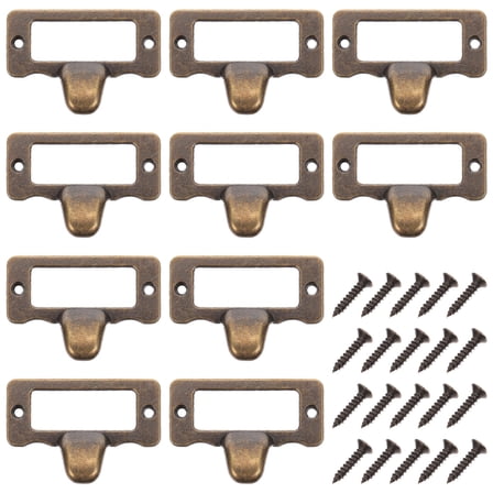 UPKOCH  10 Pcs Drawer Handle with Label Kitchen Cabinet Door Handles Pulls
