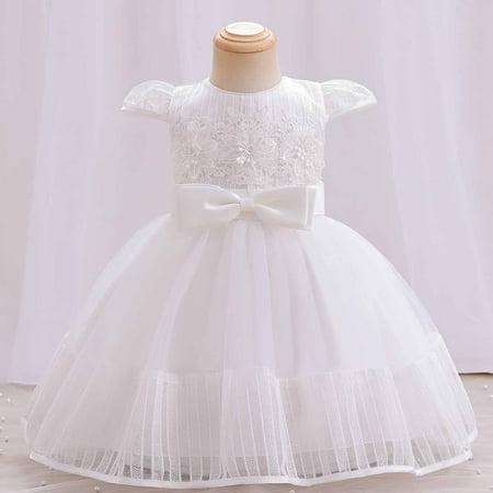 

Leesechin Girls Back to School Clothes Clearance Toddler Baby Girls Children s Sleeveless Lace Bow Mesh Dress Gauze Dress Princess Dress