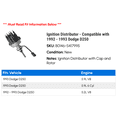 thumbnail image 2 of Ignition Distributor - Compatible with 1992 - 1993 Dodge D250, 2 of 2