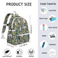thumbnail image 6 of French Bulldog Sunflowers Floral Backpack for School,Cute School Bag,Schoolbag with Adjustable Shoulder Straps & Padded Back,13.4"x11"x4.7", 6 of 6