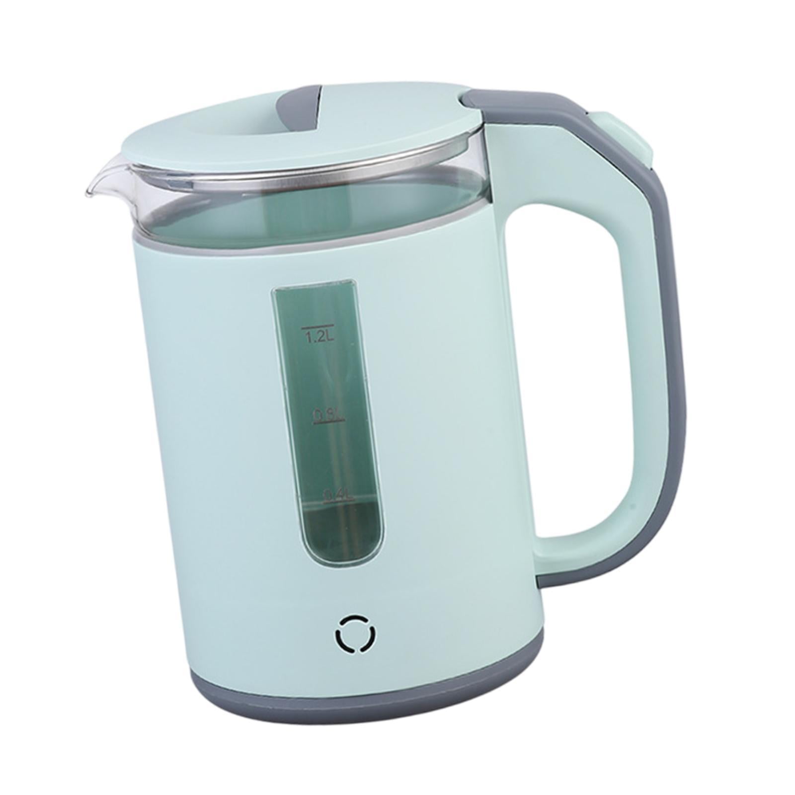 Fiocias High Borosilicate Glass Electric Kettle Hot Water Kettle for Hotel Daily Use Green