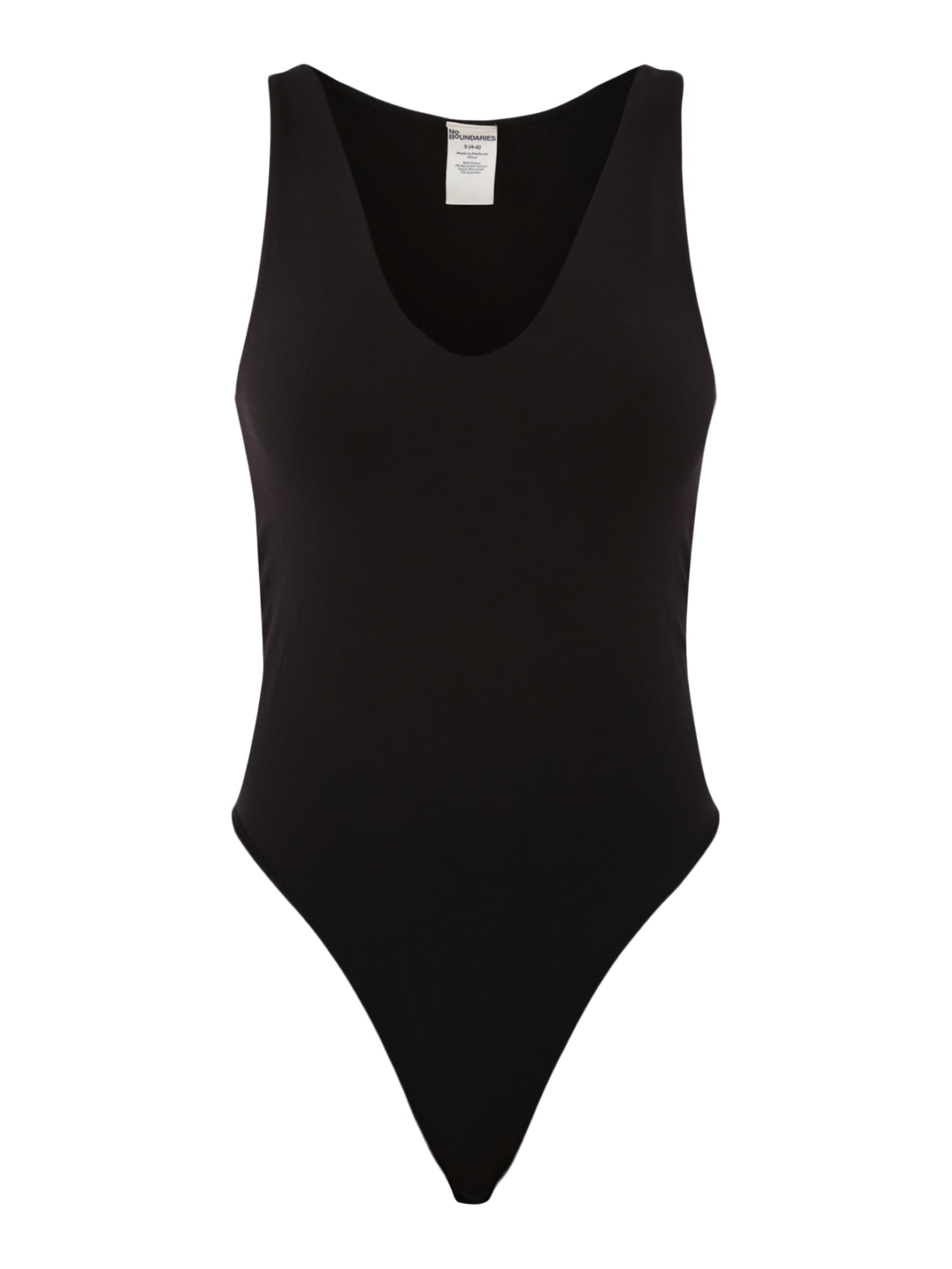No Boundaries Seamless Double Layer V-Neck Bodysuit, 2-Pack, Women's and Women's Plus