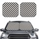 thumbnail image 2 of Balery Black and White Checkerboard Parasol para parabrisas de coche de 2 piezas | Parasol plegable para parabrisas delantero de coche para la mayoría de sedanes-Large, 2 of 6