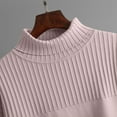thumbnail image 5 of Usmixi Holiday Sweater Sets for Women Women 2 Piece Outfit Set Winter Turtleneck Soft Knit Pullover Sweater and Wide Leg Pant Lounge Sets Casual Solid Ladies Homewear Set up to 60% off, 5 of 7