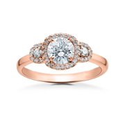Pompeii 1/2ct Diamond Charlotte Halo Engagement Ring Setting (,)