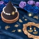 thumbnail image 4 of 1 caja de 56 conectores de latón de 7 estilos, abalorios de eslabones dorados, de metal, huecos, dorados, con forma de sol, ojos y estrellas celestiales, con 2 agujeros., 4 of 6