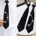 thumbnail image 6 of Aellinatey Fashion Necktie for Woman Business Meetings Pearl Necktie Pre Tied Neckwear, 6 of 12