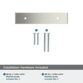 thumbnail image 5 of Amerock Maymont 3 inch (76mm) Center-to-Center Rectangle Satin Nickel Cabinet Pull Backplate, 5 of 7