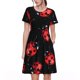 thumbnail image 1 of Balery Beautiful Red Ladybug Vestidos sueltos de manga corta para mujer, vestidos de verano 2025, vestidos casuales de corte A con vuelo., 1 of 6