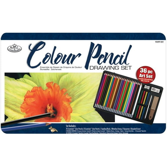 Royal Brush Essentials Colored Pencil Tin Set