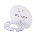 thumbnail image 1 of Toothbrush Wall Holder Bathroom Adhesive Toothbrush Toothpaste Beard Shaver Storage Rack, Letter Smile Face, 1 of 7