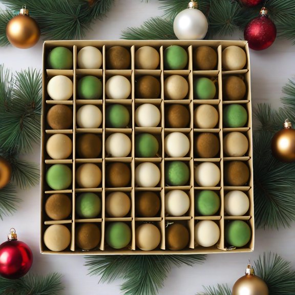 49pcs Velvet Christmas Balls Ornaments, 1.18" Mini Shatterproof Hanging Balls for Xmas Trees, Wreaths & Gifts