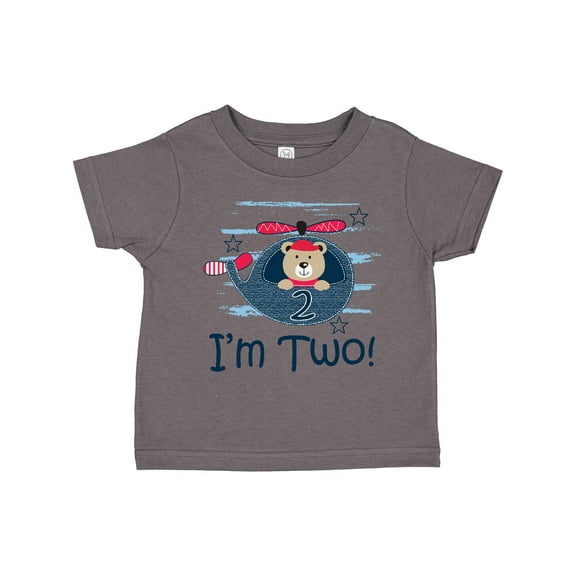 Inktastic 2nd Birthday Boys 2 Year Old Bear Boys Toddler T-Shirt