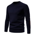 thumbnail image 2 of Chandail-Over Mode Automne Hiver pour Hommes, Design Patch, Coupe Régulière, Confortable, Chaud, Élégant, Décontracté, 2 of 6