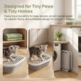 thumbnail image 2 of Foldable Cat Litter Box with Scoop, Collapsible Travel Toilet for Small Cats, Low Entry Anti-Splash Pan, Gray, 17.7 x 13.4 x 5 in, 2 of 6
