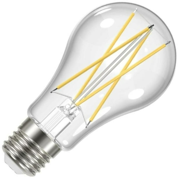 Satco 11512 12W A19 LED Clear Medium base 4000K 120V A19 A Line Pear LED Light Bulb Walmart