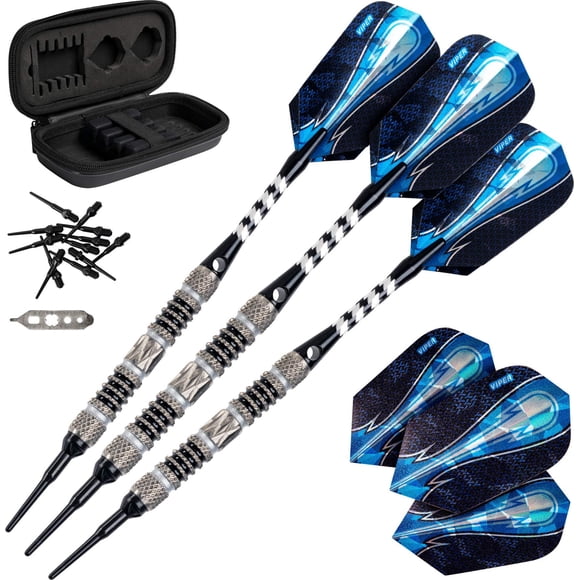 Darts Viper Astro, 80% tungsteno, punta blanda, 16 g, con funda