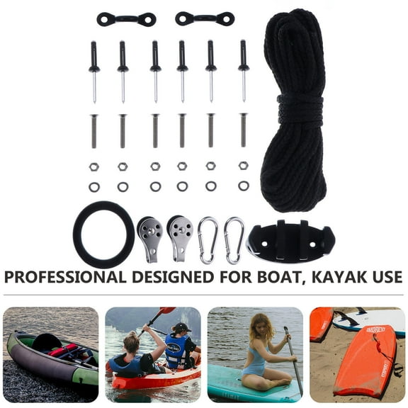 YUYUETIME Kayak Canoe Anchor Trolley Nylon 1 Set 3.5x1.8in