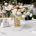 thumbnail image 4 of CIMAXIC wedding 5pcs Table Number Wedding Party Acrylic Table Sign Transparent Round Seat Number Sign With Base,4.72"X4.72"X0.04", 4 of 5