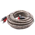 thumbnail image 1 of Car Audio Signal Wire Pure Copper RCA Power Amplifier Audio Signal Cable Audio Modification Wiring Kit, 1 of 6