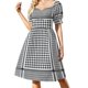 thumbnail image 1 of Vestido keffiyeh negro Ropa de mujer Vestidos elegantes Tallas grandes, 1 of 7