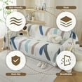 thumbnail image 3 of Croniis Graffiti Sofa Cover with Velcro, Pet Friendly Couch Protector, Non Slip, 180*380cm, Three Seat, 3 of 8