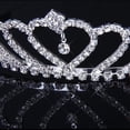 thumbnail image 3 of Sonducket Diadema con diamantes de imitación para mujer, pinza única para el pelo, joyería para el pelo de boda para mujer y niña Accesorio para el cabello, 3 of 6