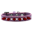 thumbnail image 5 of Mirage Pet Crystal and Red Spikes Dog Collar Red Size 14, 5 of 5