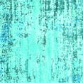 thumbnail image 1 of Ahgly Company Indoor Square Oriental Turquoise Blue Industrial Area Rugs, 8' Square, 1 of 4