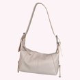 thumbnail image 4 of Bolso Hombro Casual PU Cuero Motociclista Axila Bolso Mujer Monedero (Blanco), 4 of 9