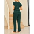 thumbnail image 3 of Avidlove Women Maternity Nursing Pajama Set Breastfeeding Sleepwear Short Sleeve Top and Long Pants Postpartum Pjs, 3 of 7
