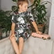 thumbnail image 4 of Balery Skulls Roses Conjunto de Pijama Infantil de Manga Corta con Estampado – Ropa de Dormir de Algodón Suave-XX-Large, 4 of 6