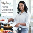 thumbnail image 5 of Ayesha Curry Home Collection Porcelain Enamel Nonstick Square Grill Pan, 11.25", Brown Sugar, 5 of 8