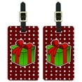 thumbnail image 1 of Present Gift Christmas Holiday Luggage ID Tags Suitcase Carry-On Cards - Set of 2, 1 of 3