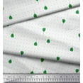 thumbnail image 3 of Soimoi Green Cotton Jersey Fabric Dot & Buds Floral Fabric Prints By Yard 58 Inch Wide, 3 of 3