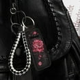 thumbnail image 3 of Yuyamidu Red Rose Chapstick Holder for Women Neoprene Keychains Lipstick Holder Fashion Lipstick Case Cover Portable Lip Gloss Bag Lip Balm Holders Pouch, 3 of 6