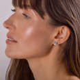 thumbnail image 5 of Humble Chic Hematite Druzy Stud Earrings - Simple Dainty Earrings for Women, 10mm, 5 of 10