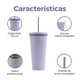 thumbnail image 2 of Termo para Cafe y Agua de Acero Inoxidable Gaon 710 ml Purpura, 2 of 5