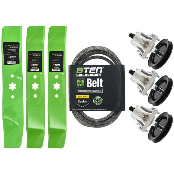 8TEN Blade Spindle Belt Rebuild Kit for Cub Cadet LT 1045 1046 MK1002129
