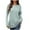 Mint Green, variant on Maplenight Crew Neck Tops for Women Knit Long Sleeve Casual Tunic Sweaters Solid Side Slit Womens Pullover Tops for Fall Winter
