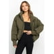thumbnail image 5 of Chaqueta de algodón cálida y sencilla con cuello alto, informal, urbana y versátil para mujer, 5 of 6