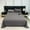 🔥 Dark Gray, variant on Msgweeeg Bed Sheet Elegant Shine Solid Color Bed SheetPerson Bed SheetWashed Quilt Sheet