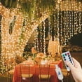thumbnail image 2 of Party Fairy String Lamp New Year 2025 LED 8 Mode USB Curtain Garland Light Wedding Bedroom Christmas Light Halloween Decoration, 2 of 4