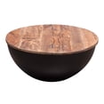 thumbnail image 6 of Diamond Sofa SALEMCTNABL Salem Round Drum Storage Cocktail Table with Natural Mango Wood Top & Metal Base, Natural, 6 of 7