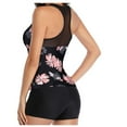 thumbnail image 3 of Maillot de Bain Tankini pour Femmes, Contrôle du Ventre, Haut avec Short, Deux Pièces, 3 of 6