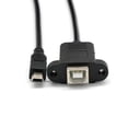 thumbnail image 3 of DPTALR Printer Panel Mount Cable + Screw Mini USB 5 Pin Male to USB 2.0 B Jack Female, 3 of 5