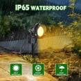 thumbnail image 3 of Romwish Outdoor Landscape Spotlights 12W, 120V Plug-in LED Lighting, 1200LM IP65 Waterproof, Adjustable Spot Lights for Yard, Garden, Tree & Driveway, 3000K Warm White, 2Pack, 3 of 5
