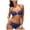 Navy, variant on Halter Backless Bikini Sets for Women Two Piece Swimsuit with Padded Bra Wireless Beachwear,Blue L