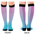 thumbnail image 2 of joogoo Gradient Blue Long Socks Women Men Knee High Sock, 2 of 8