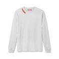 thumbnail image 2 of Daxton Premium Alabama Men Long Sleeves T Shirt Ultra Soft Medium Weight Cotton, White Tee Red Letters Large, 2 of 3